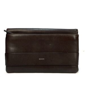 Skagen Anne Marie Denmark Leather Flap Clutch Built In Wallet- Brown Nordstrom